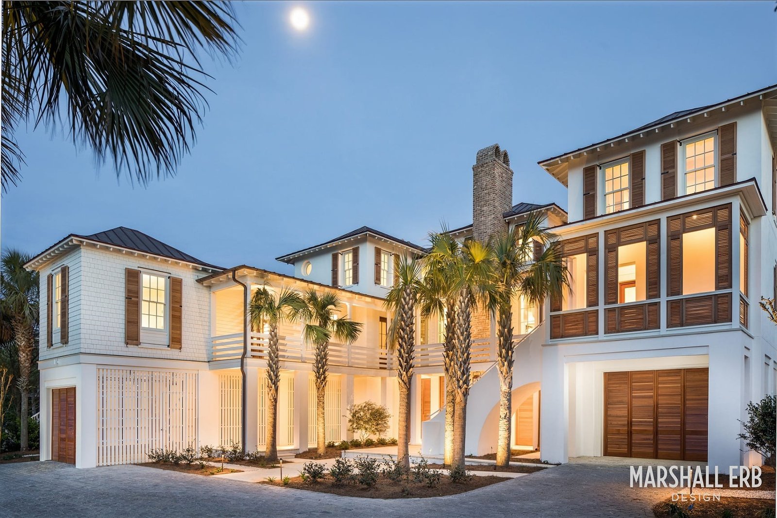 Beach House Exterior, Coastal Beach House, Light, Water and White Oak