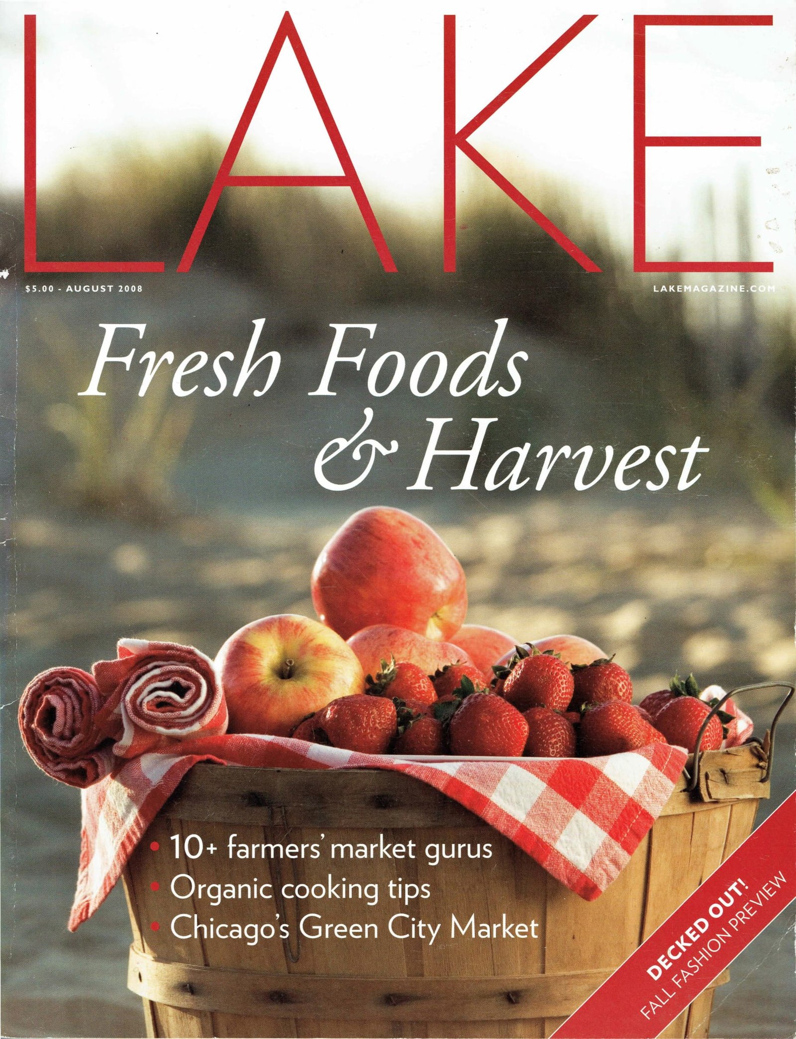 Lake Magazine Aug Cover, Magazine cover